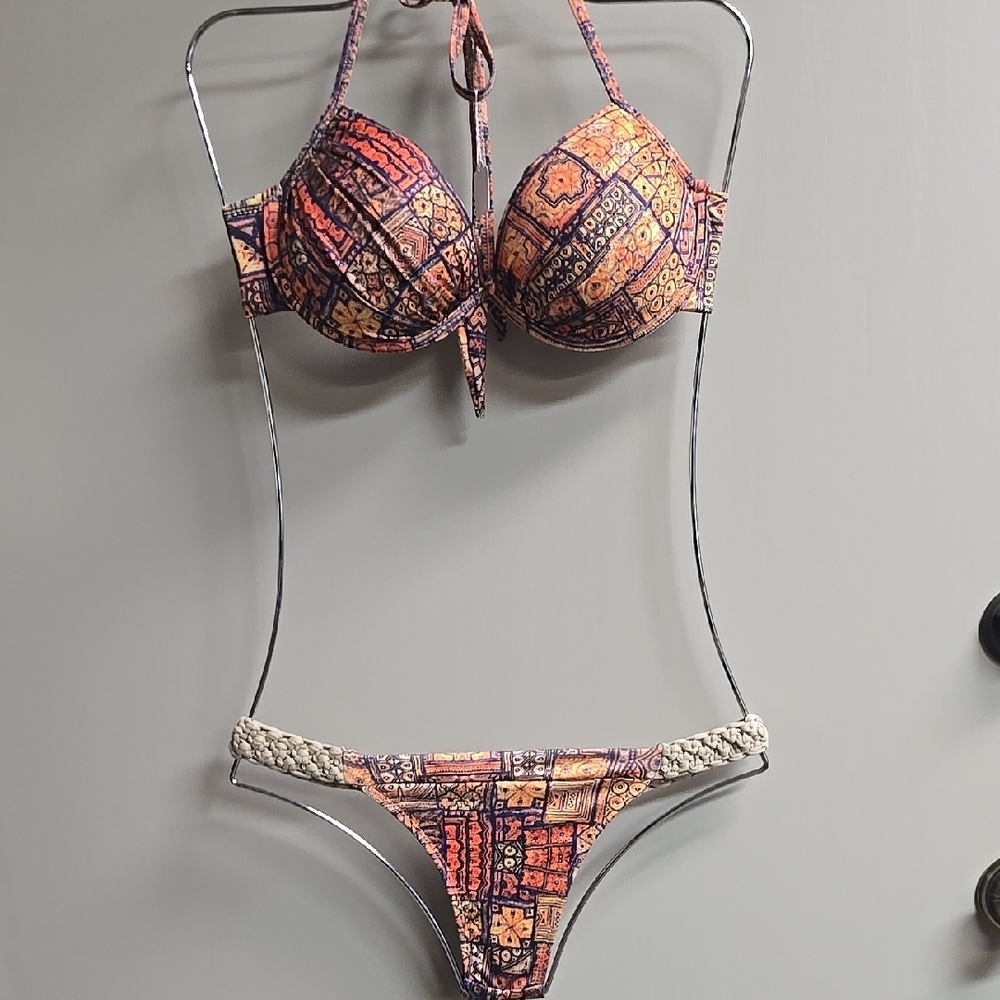 Patterned Bikini Set